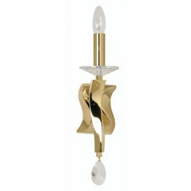 Aire Gold with Crystal Wall Light