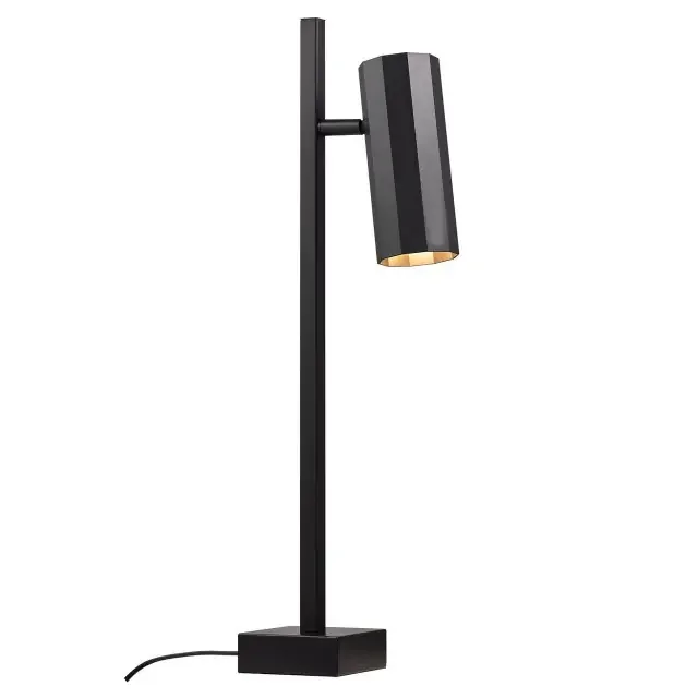Alanis Black with Adjustable Spotlight Table Lamp