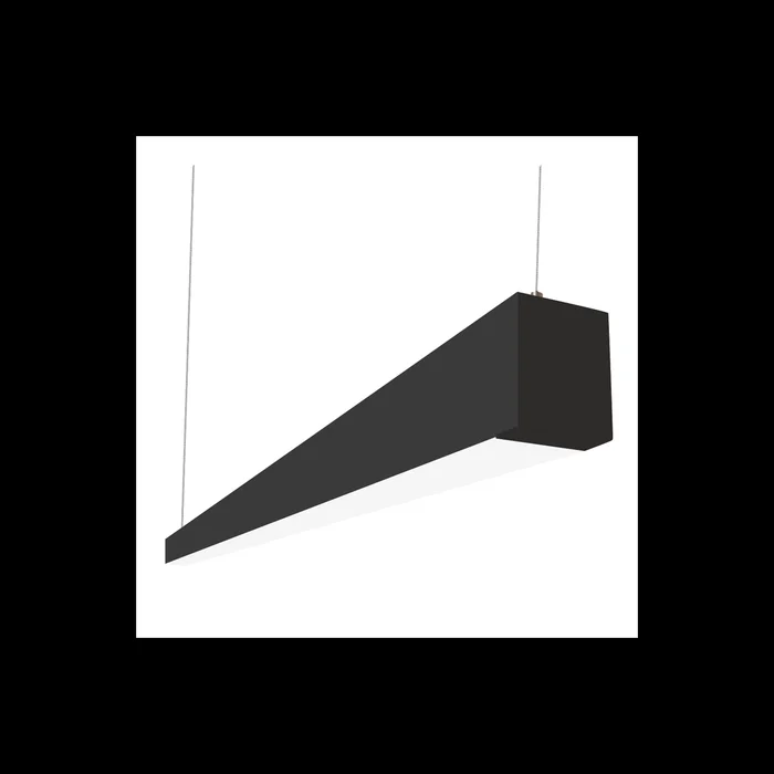 Alcon Lighting Beam 253 Series 12145-8 LED 2.5 Inch Aperture 8 Foot Enclosed Linear Pendant Light Fixture – Black