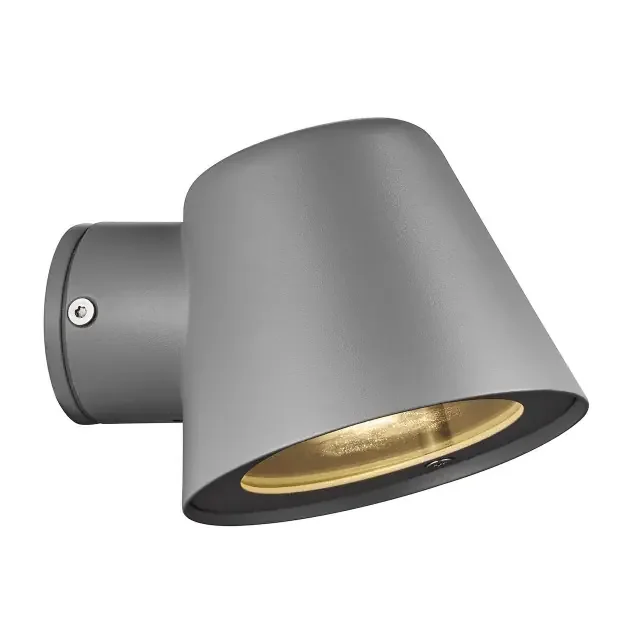 Aleria Grey Metal Downward IP44 Wall Light