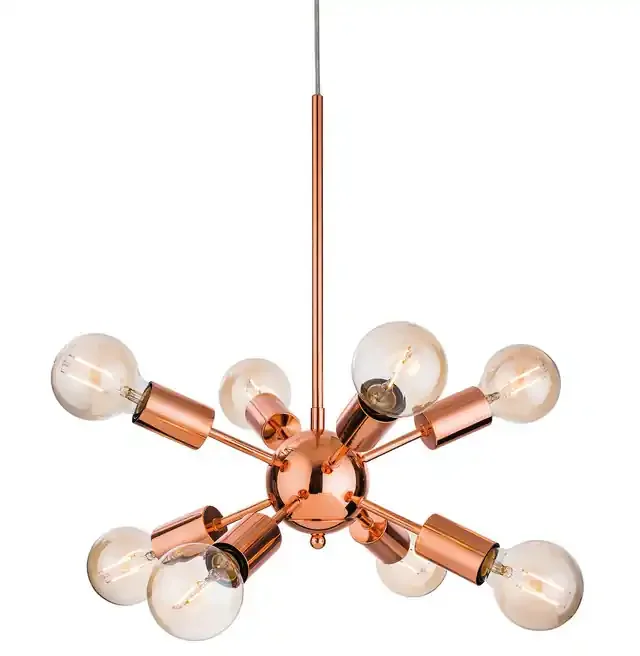 Alfa 8 Light Copper Sputnik Pendant Light