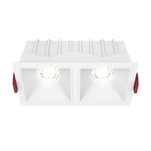 Alfa LED 2 Light White 10W 4000K Square Recessed Light