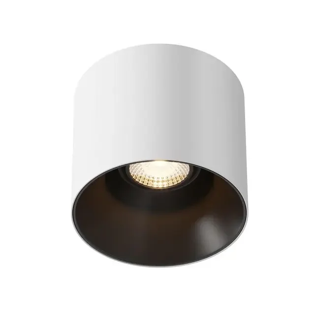 Alfa LED White with Black 15W 3000K Surface Downlight