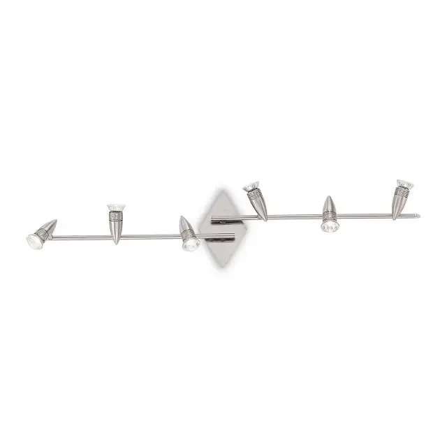 Alfa PL6 6 Light Satin Nickel Adjustable Spotlight