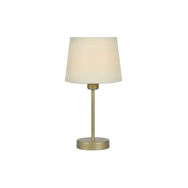 Alina Antique Brass with White Shade 16cm Table Lamp