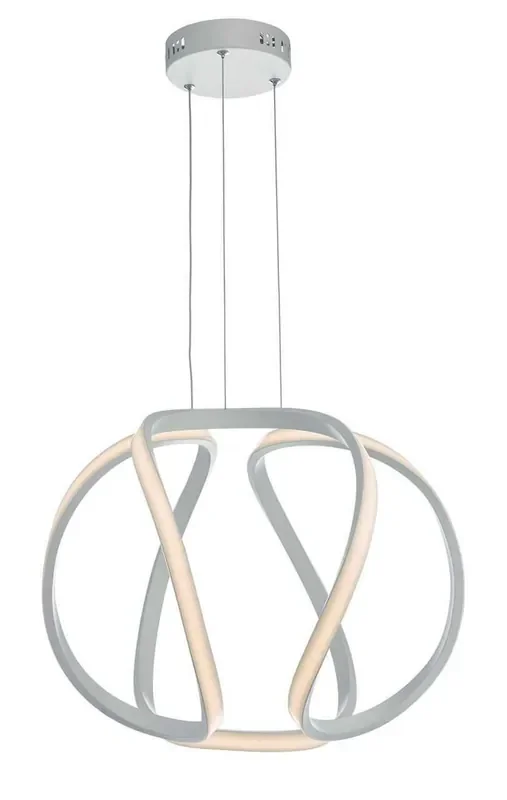 Alonsa Matt White Small LED Pendant Light