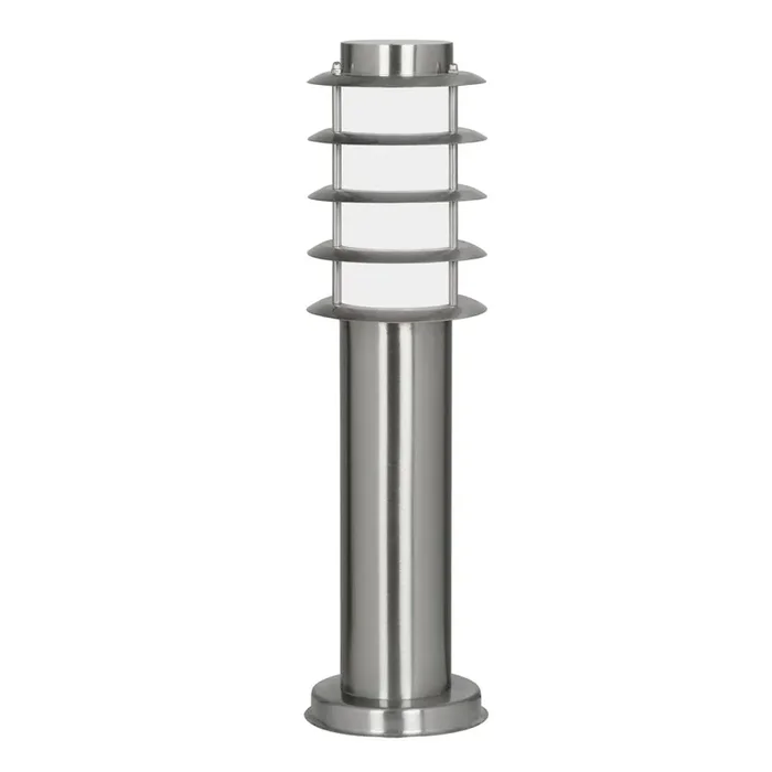 Altay Stainless Steel Bollard Garden Post Light, 1x E27 (Oaks 112/450 SS)