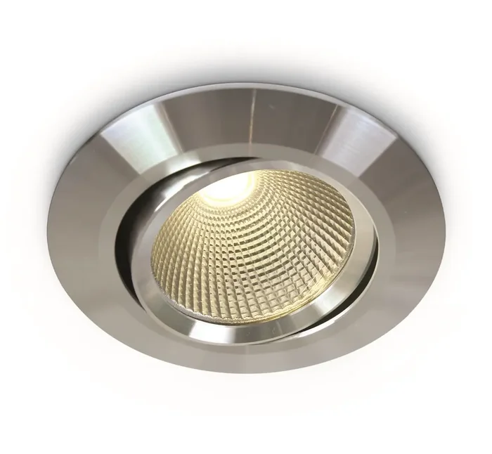 Aluminium 12W COB LED Recessed Adjustable Spot.
