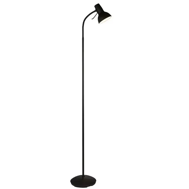 Amalfi Matt Black Adjustable Spot Floor Lamp