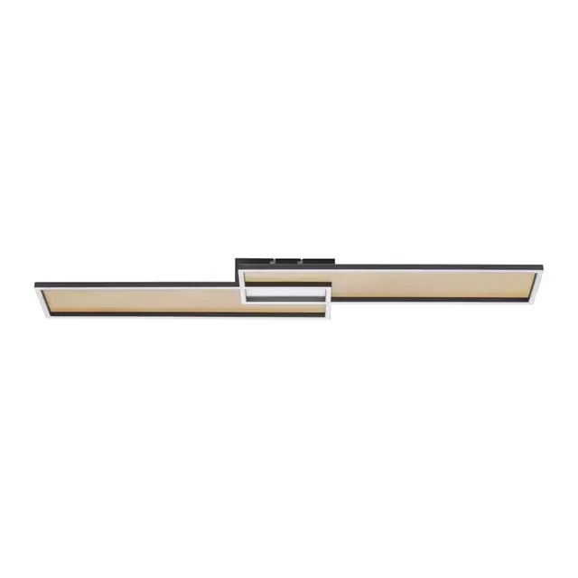 AMARA Black Double Rectangular Dimmable Ceiling Light