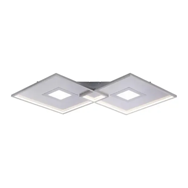 AMARA Steel Double Square Dimmable Ceiling Light