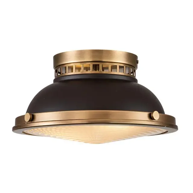 Amelia 2 Light Buckeye Bronze Flush Ceiling Light