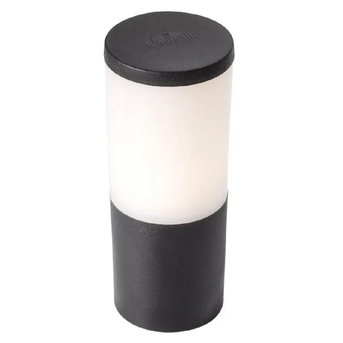 Amelia LED Black Outdoor Modern Round CCT Pedestal Post Light 250mm Coastal IP55