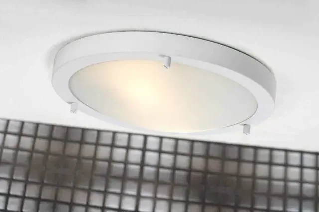 Ancona White with Opal White Glass Ceiling Light