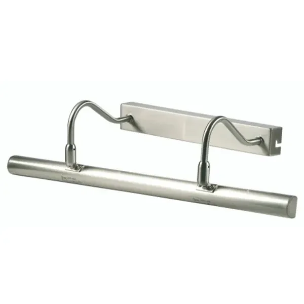 Antique Chrome Vintage Twin Arm Switched Adjustable Picture Light 49cm