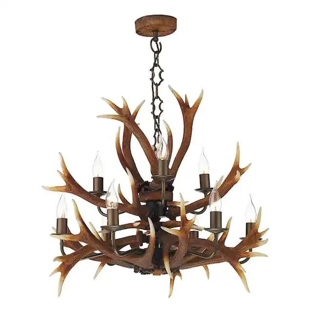 Antler 9 Light Tiered Pendant Light