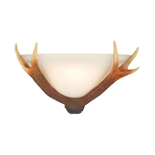 Antler with Opal Glass Wall Washer
