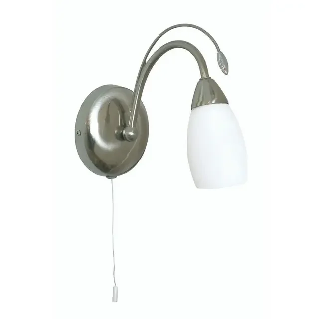 Antwerp Antique Chrome with Opal Diffuser Wall Light