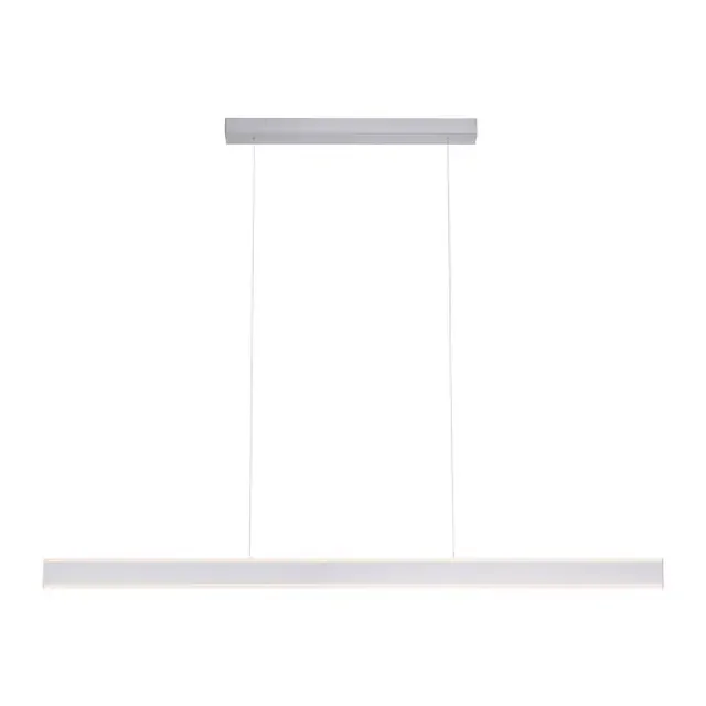 ARINA 140cm 2 Light Satin Chrome Bar Pendant Light