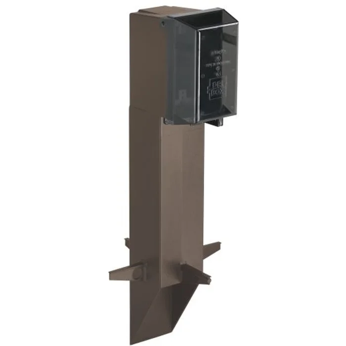 Arlington GPD19BR Gard-N-Post 19.5″ Low Profile Enclosure with Built-In Cover, Bronze