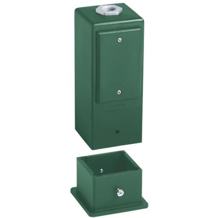 Arlington GPD9G Gard-N-Post 9″ Post or Deck Mount Support for Outdoor Light Fixtures, Green