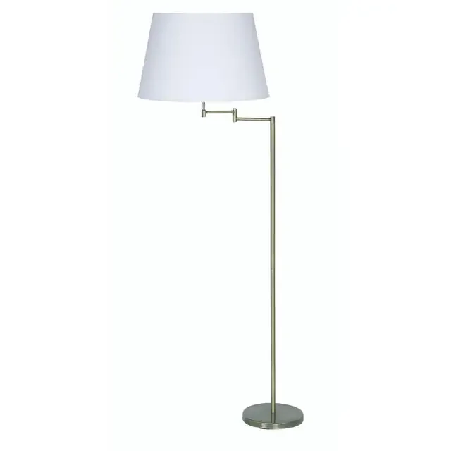 Armada Antique Brass with Double Swing Arm Floor Lamp