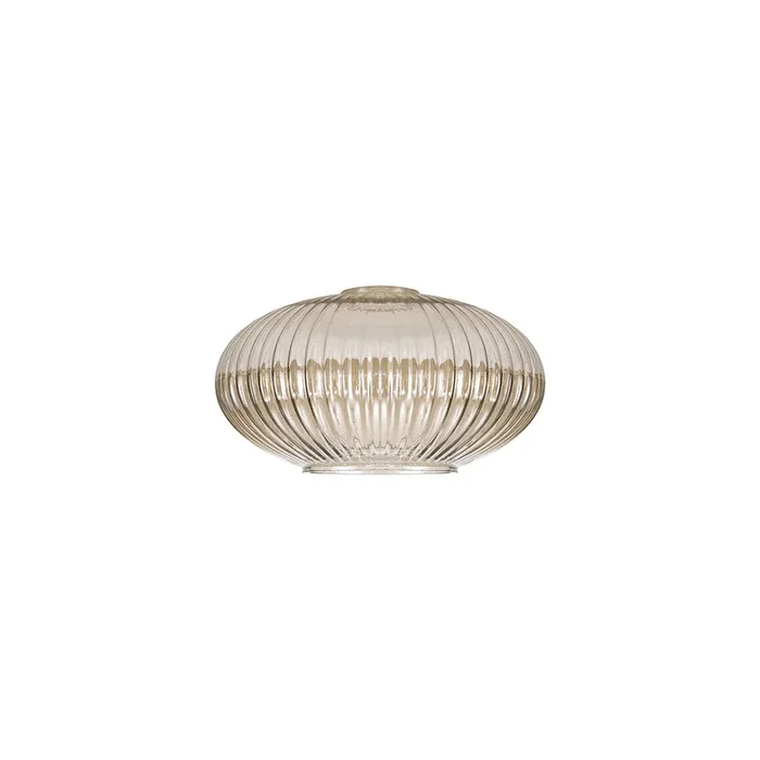 Armada Oval Ribbed Glass Shade