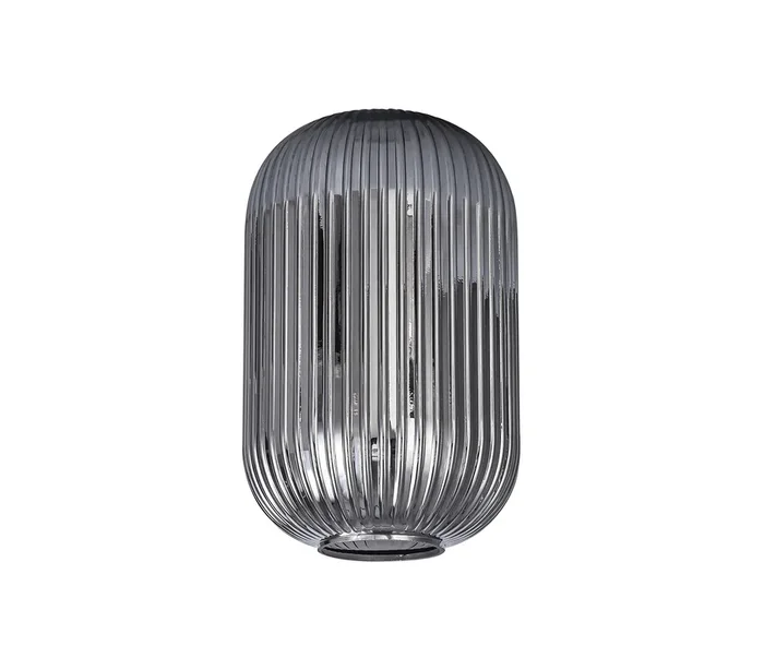 Armada Tubular Ribbed Glass Shade