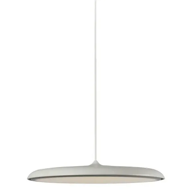 Artist 40 Beige with White Opal Glass Pendant Light