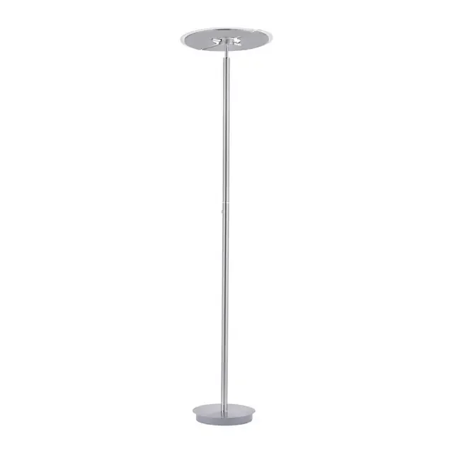ARTUR 2 Light Satin Chrome Mother and Child Floor Lamp