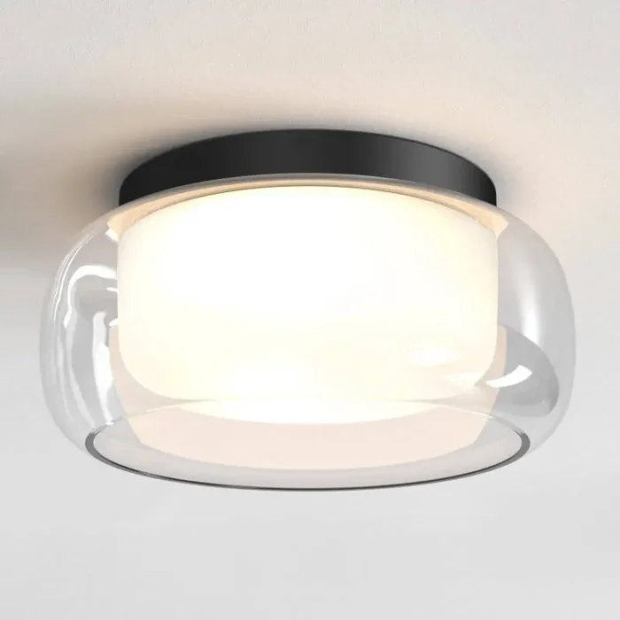Astro Aquina 360 Flush Ceiling Light – Matt Black – Online Lighting