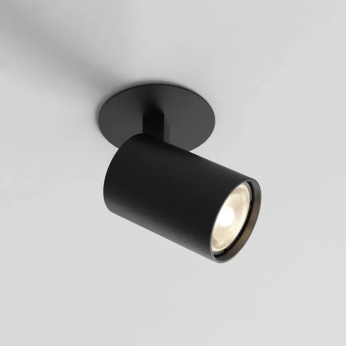 Astro Ascoli Recessed Single Spotlight – Matt Black – Online Lighting