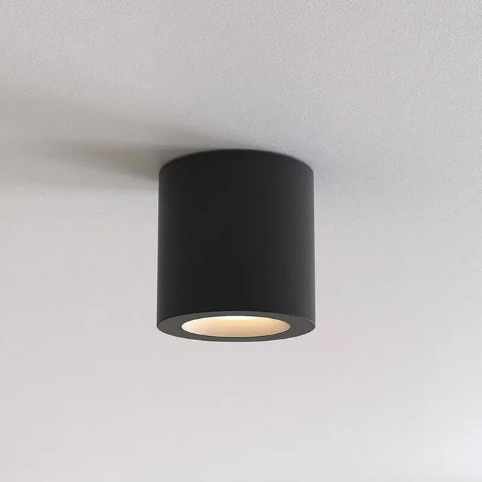 Astro Kos II Outdoor Flush Ceiling Light – Textured Black – Online Lighting