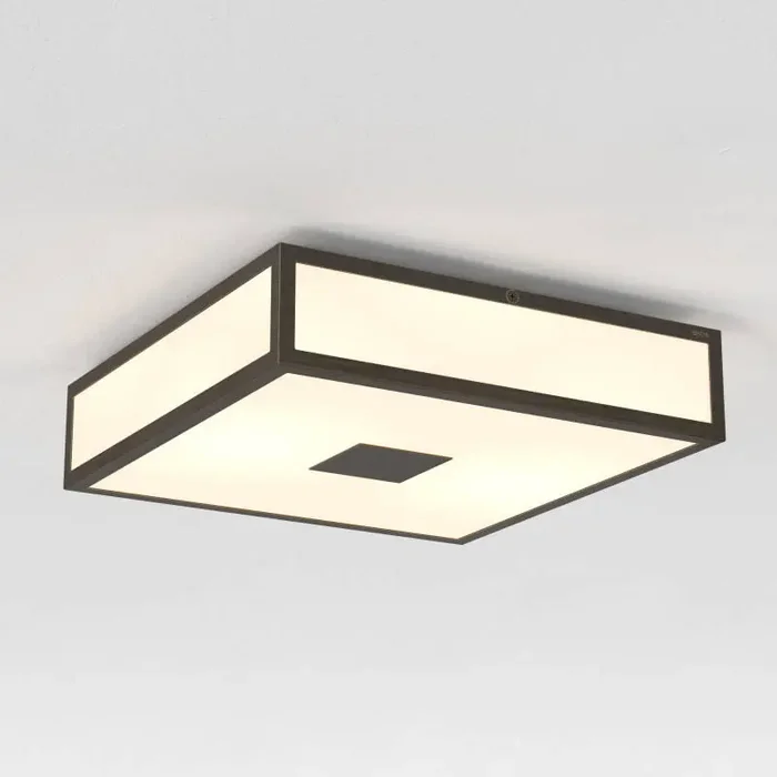 Astro Mashiko Classic 300 Square Flush Ceiling Light – Bronze – Online Lighting