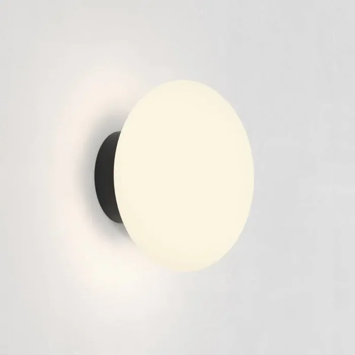 Astro Zeppo Bathroom Flush Wall Light – Matt Black – Online Lighting