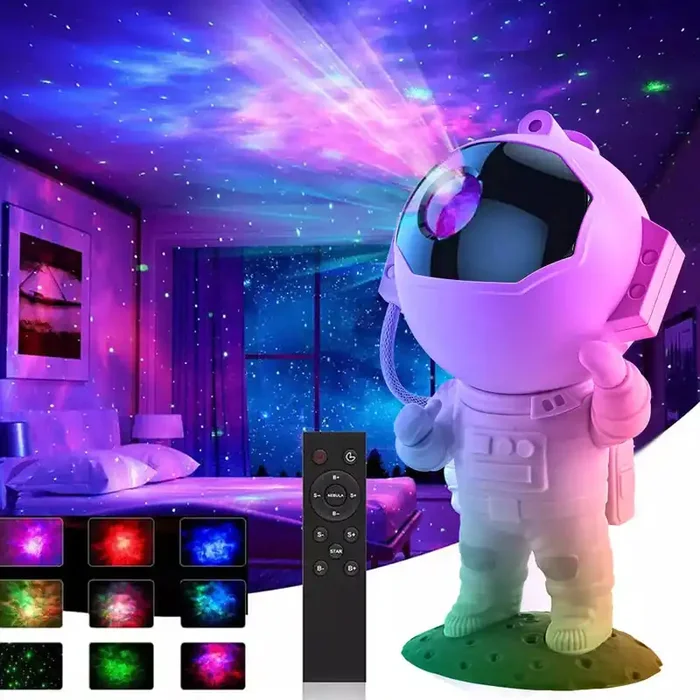 Astronaut Star Space Projector Galaxy Night Light – Starry Nebula Ceiling Lamp