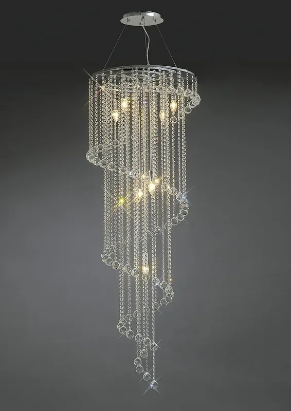 Atla Crystal Spiral Chandelier