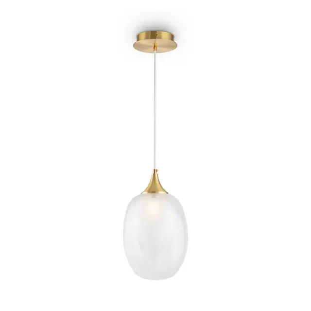 Aura Gold with Glass Diffuser Pendant Light