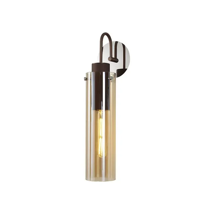 Austin Glass Wall Light – Amber – Online Lighting