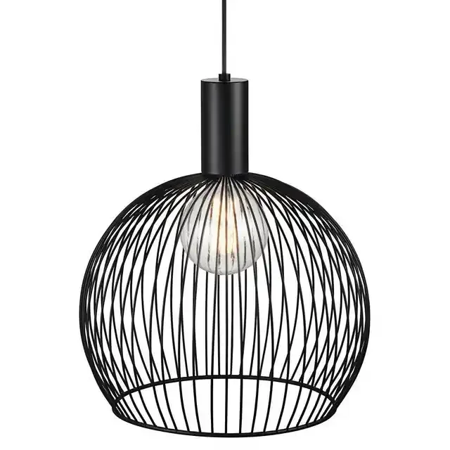 Aver 40 Black Metal Pendant Light