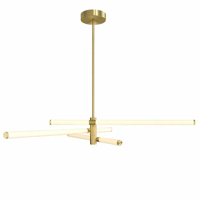 Axis Brushed Brass with Opal Large LED Pendant Light