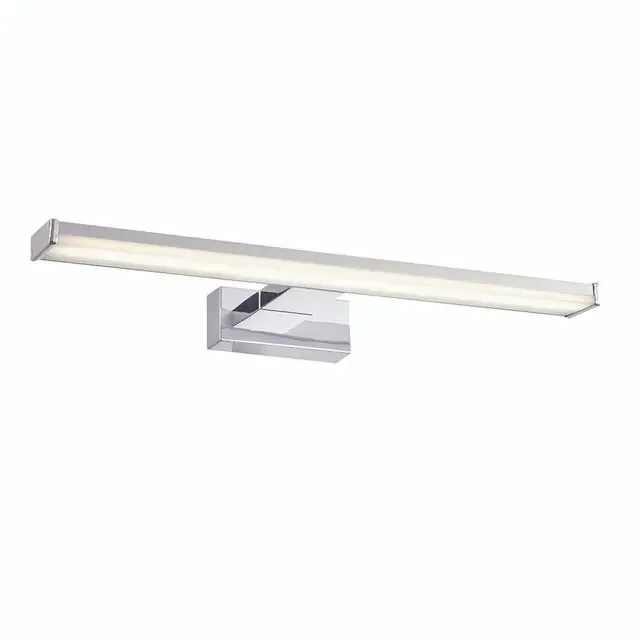 Axis Chrome with Frosted Shade IP44 Wall Light