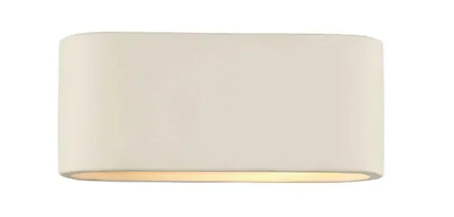 Axton White Ceramic Small Wall Light