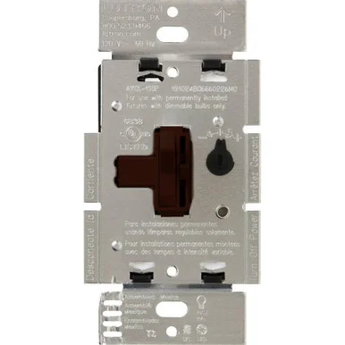 AYCL-253P-BR Ariadni Dimmer For 250W Cfl/led, 600W Inc/hal, Or Lutron Hi-lume