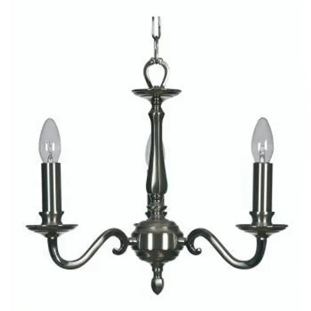 Aylesbury 3 Light Satin Nickel Pendant Light