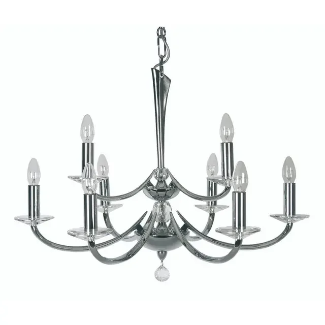 Bahia 9 Light Polished Chrome Chandelier Pendant Light