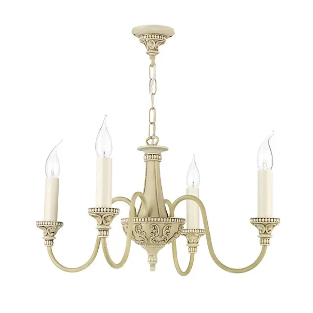Bailey 4 Light Antique Cream Chandelier