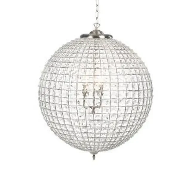 Ballon 3 Light Antique Chrome 60cm Pendant Light