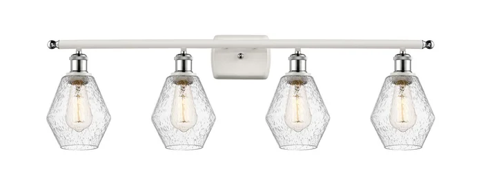 Ballston Four Light Bath Vanity in White Polished Chrome (405|516-4W-WPC-G654-6)