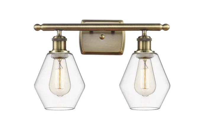 Ballston LED Bath Vanity in Antique Brass (405|516-2W-AB-G652-6-LED)